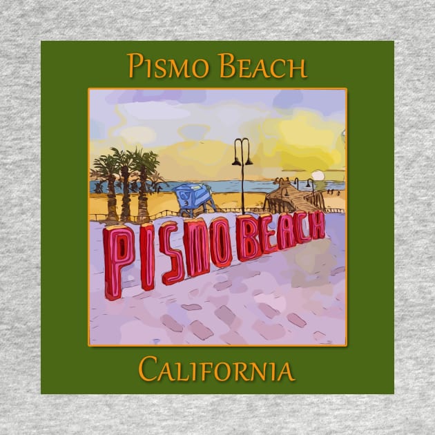 Pismo Beach California by WelshDesigns